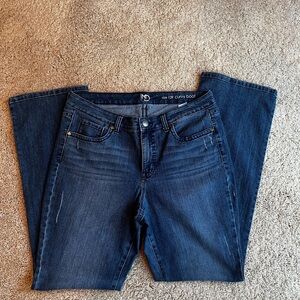 New Directions Women's Boot Cut Jeans - Dark Blue